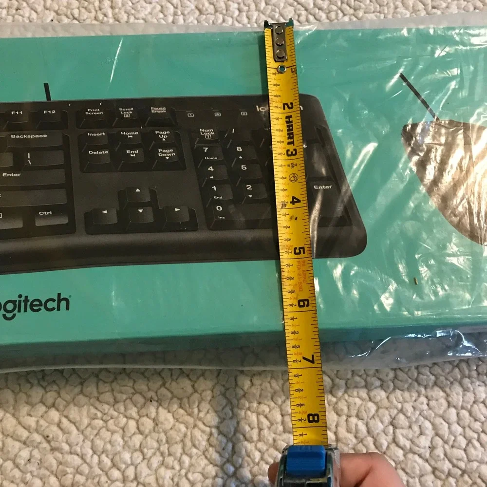 Logitech MK120 Wired Keyboard and Mouse Combo USB Plug and Play Black 920-002478